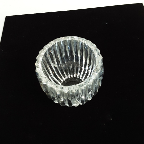 Lead crystal glass vase/tealight holder